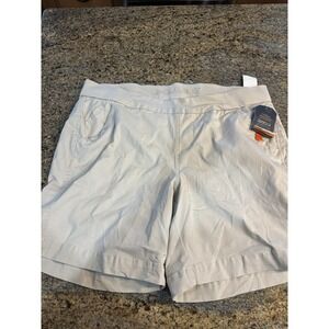 NWT Jag Jeans Womens Beige Twill Gracie 8"‎ Pull On Shorts Size 16W JE2638331